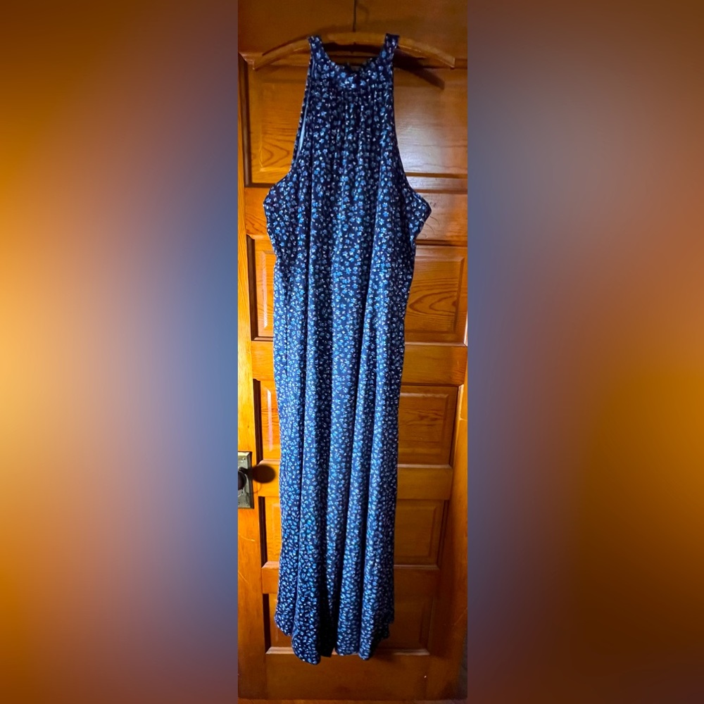 Styleword blue maxi halter dress 2XL
